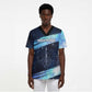 Katherine Johnson Scrub Top with Galaxy Background, Hidden No More Quote and Rocket Brain Equation - African Pride