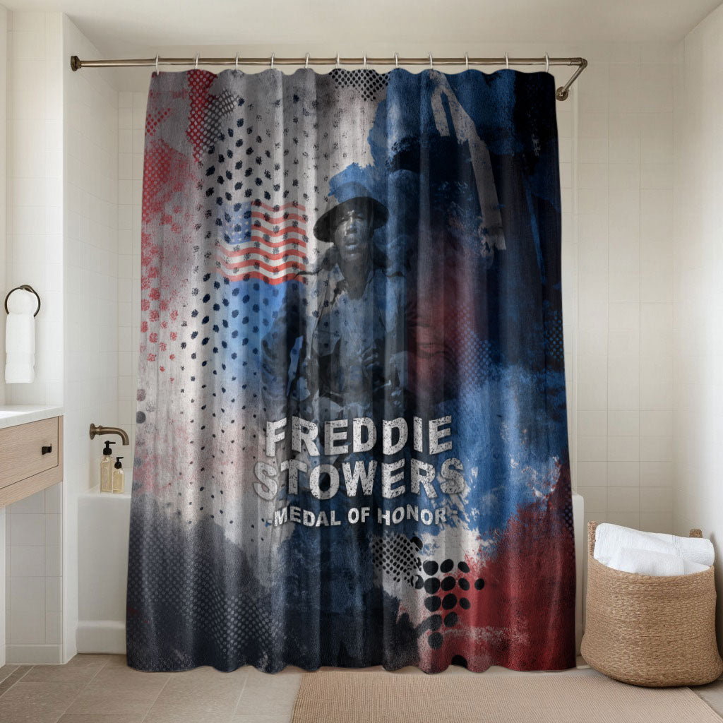 Freddie Stowers Bathroom Set African American Military Hero - Medal Of Honor 157th Infantry Division