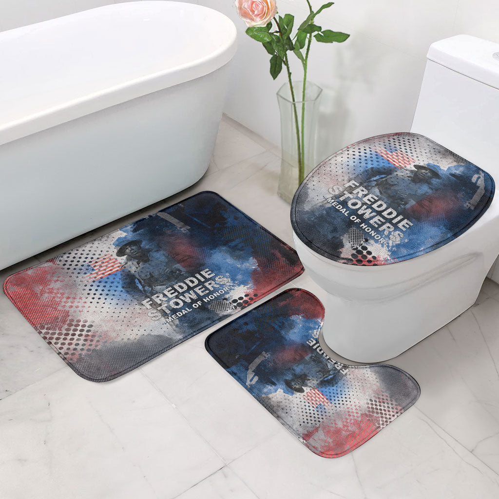 Freddie Stowers Bathroom Set African American Military Hero - Medal Of Honor 157th Infantry Division