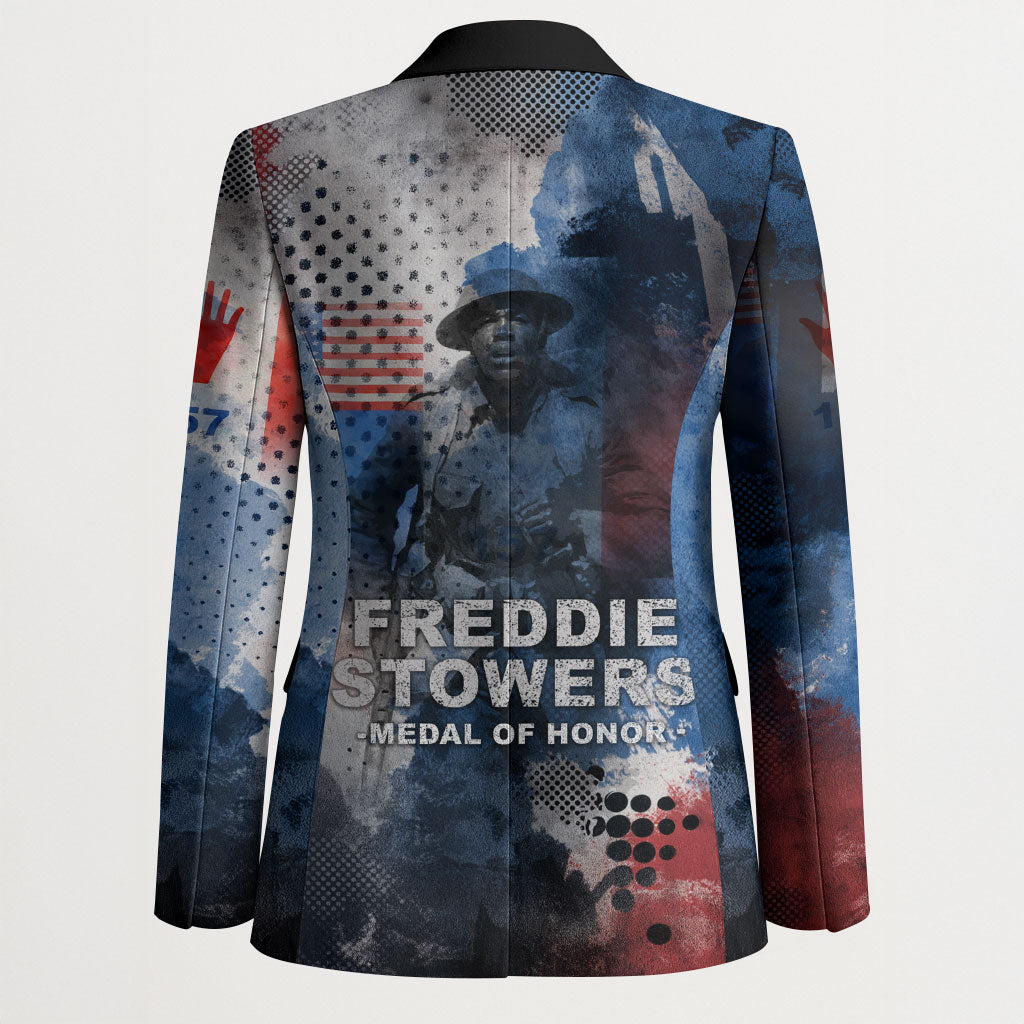 Freddie Stowers Blazer African American Military Hero - Medal Of Honor 157th Infantry Division