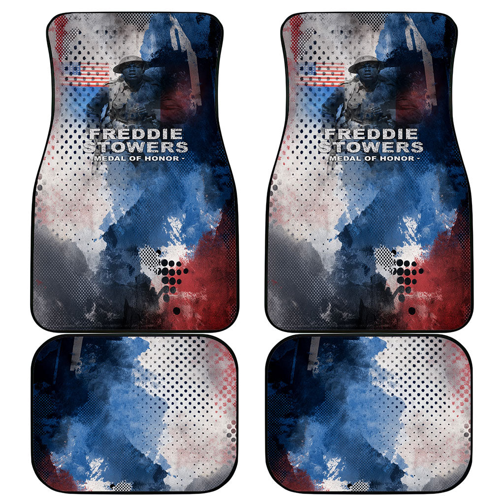 Freddie Stowers Car Mats African American Military Hero - Medal Of Honor 157th Infantry Division
