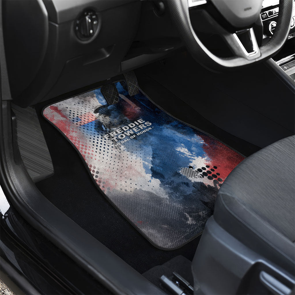 Freddie Stowers Car Mats African American Military Hero - Medal Of Honor 157th Infantry Division