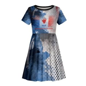 Freddie Stowers Kid Short Sleeve Dress African American Military Hero - Medal Of Honor 157th Infantry Division