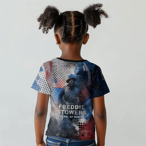 Freddie Stowers Kid T shirt African American Military Hero - Medal Of Honor 157th Infantry Division