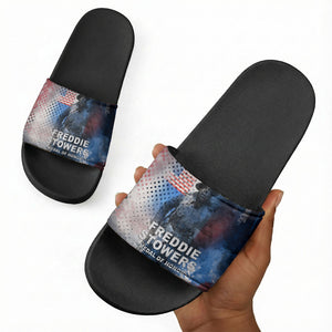 Freddie Stowers Slide Sandals African American Military Hero - Medal Of Honor 157th Infantry Division