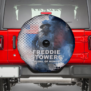 Freddie Stowers Spare Tire Cover African American Military Hero - Medal Of Honor 157th Infantry Division