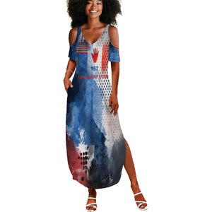 Freddie Stowers Summer Maxi Dress African American Military Hero - Medal Of Honor 157th Infantry Division