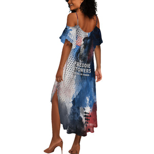 Freddie Stowers Summer Maxi Dress African American Military Hero - Medal Of Honor 157th Infantry Division
