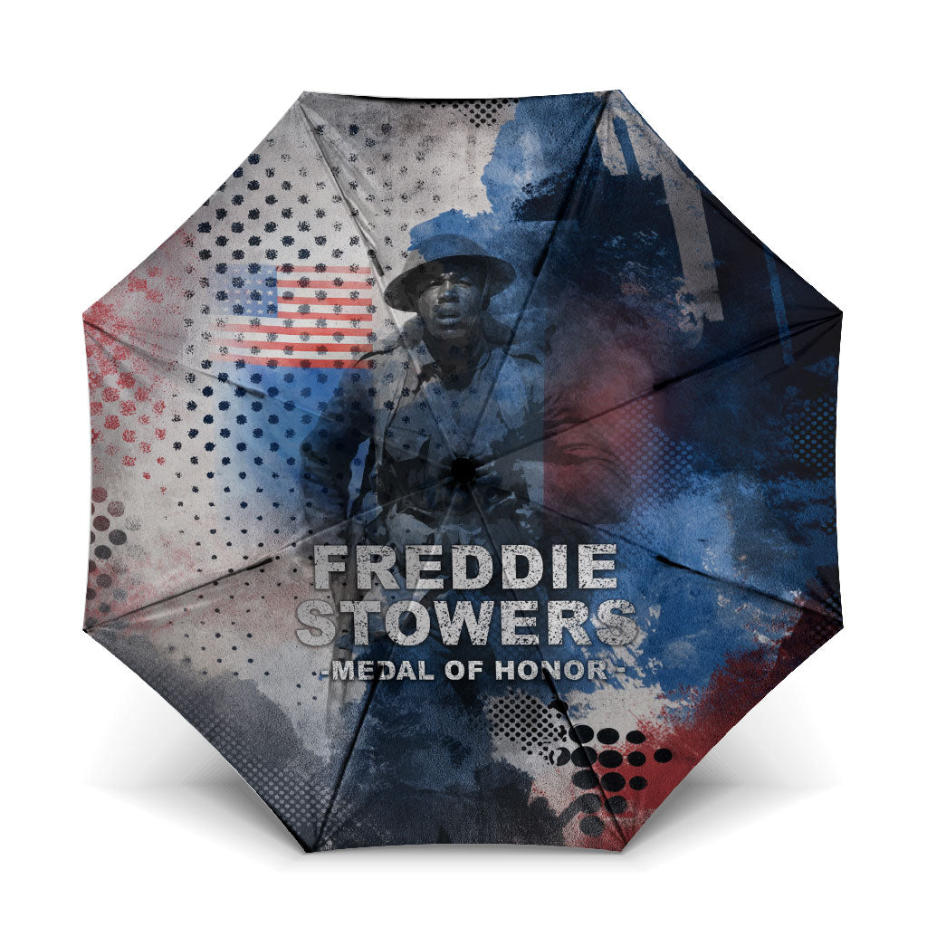 Freddie Stowers Umbrella African American Military Hero - Medal Of Honor 157th Infantry Division