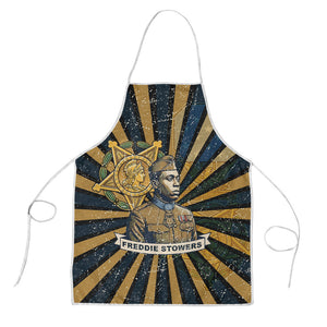 Freddie Stowers Apron Medal Of Honor Hero - Vintage Retro Sunburst - Military Valor Heritage
