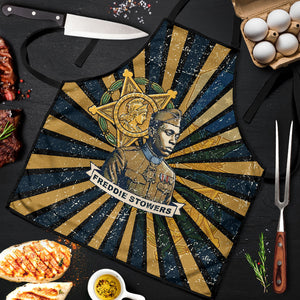 Freddie Stowers Apron Medal Of Honor Hero - Vintage Retro Sunburst - Military Valor Heritage