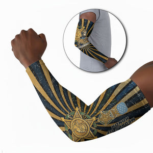 Freddie Stowers Arm Sleeves Medal Of Honor Hero - Vintage Retro Sunburst - Military Valor Heritage