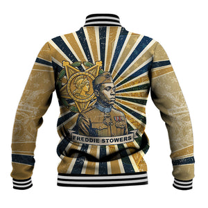Freddie Stowers Baseball Jacket Medal Of Honor Hero - Vintage Retro Sunburst - Military Valor Heritage