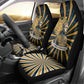 Freddie Stowers Car Seat Cover Medal Of Honor Hero - Vintage Retro Sunburst - Military Valor Heritage