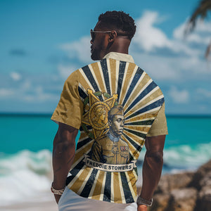 Freddie Stowers Hawaiian Shirt Medal Of Honor Hero - Vintage Retro Sunburst - Military Valor Heritage