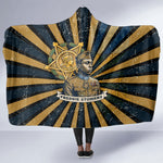 Freddie Stowers Hooded Blanket Medal Of Honor Hero - Vintage Retro Sunburst - Military Valor Heritage