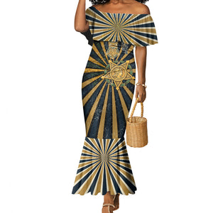 Freddie Stowers Mermaid Dress Medal Of Honor Hero - Vintage Retro Sunburst - Military Valor Heritage