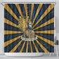 Freddie Stowers Shower Curtain Medal Of Honor Hero - Vintage Retro Sunburst - Military Valor Heritage
