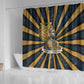 Freddie Stowers Shower Curtain Medal Of Honor Hero - Vintage Retro Sunburst - Military Valor Heritage