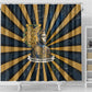 Freddie Stowers Shower Curtain Medal Of Honor Hero - Vintage Retro Sunburst - Military Valor Heritage