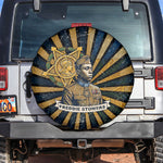 Freddie Stowers Spare Tire Cover Medal Of Honor Hero - Vintage Retro Sunburst - Military Valor Heritage