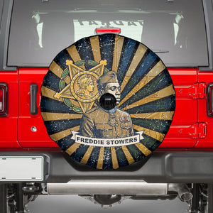 Freddie Stowers Spare Tire Cover Medal Of Honor Hero - Vintage Retro Sunburst - Military Valor Heritage