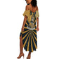 Freddie Stowers Summer Maxi Dress Medal Of Honor Hero - Vintage Retro Sunburst - Military Valor Heritage