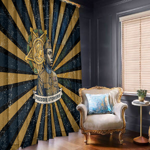 Freddie Stowers Window Curtain Medal Of Honor Hero - Vintage Retro Sunburst - Military Valor Heritage