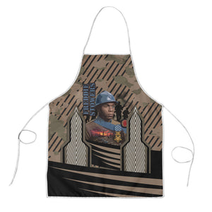 Freddie Stowers African American Apron Medal Of Honor Red Hand - Military Camouflage Striped World War I