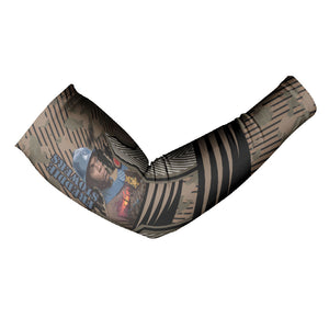 Freddie Stowers African American Arm Sleeves Medal Of Honor Red Hand - Military Camouflage Striped World War I