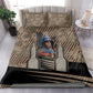 Freddie Stowers African American Bedding Set Medal Of Honor Red Hand - Military Camouflage Striped World War I