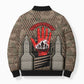 Freddie Stowers African American Bomber Puffer Jacket Medal Of Honor Red Hand - Military Camouflage Striped World War I