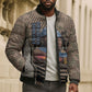 Freddie Stowers African American Bomber Puffer Jacket Medal Of Honor Red Hand - Military Camouflage Striped World War I