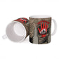 Freddie Stowers African American Ceramic Mug Medal Of Honor Red Hand - Military Camouflage Striped World War I
