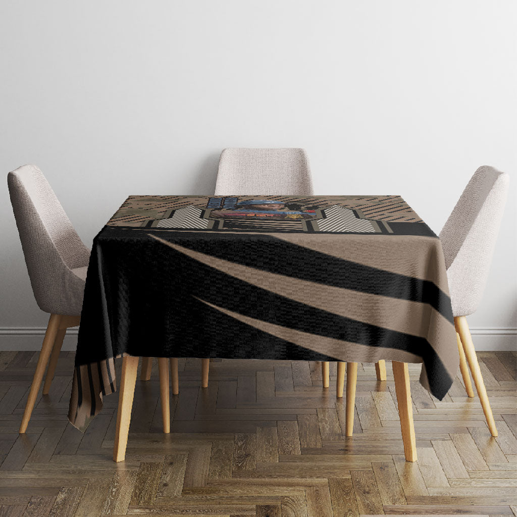 Freddie Stowers African American Tablecloth Medal Of Honor Red Hand - Military Camouflage Striped World War I