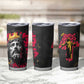 Jesus Graffiti Design Tumbler Cup Crowned Portrait and Urban Street Art Style - African Pride