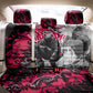Hip Hop Graffiti Design Back Car Seat Cover Sitting Hooded Figure and Red Black Street - African Pride