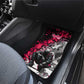 Hip Hop Graffiti Design Car Mats Sitting Hooded Figure and Red Black Street - African Pride