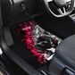 Hip Hop Graffiti Design Car Mats Sitting Hooded Figure and Red Black Street - African Pride