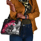 Hip Hop Graffiti Design Shoulder Handbag Sitting Hooded Figure and Red Black Street - African Pride