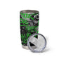 Graffiti Street Art Tumbler Cup Smoking Ape Character and Neon Crown Symbols - African Pride