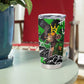 Graffiti Street Art Tumbler Cup Smoking Ape Character and Neon Crown Symbols - African Pride