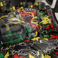 Lion King Africa Graffiti Back Car Seat Cover Bold Text and Neon Colors - African Pride
