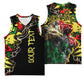 Lion King Africa Graffiti Basketball Jersey Bold Text and Neon Colors TS04