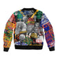 Nelson Mandela Graffiti Bomber Jacket Street Spray Art Recreating The Life Of A Great Man - African Pride