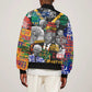 Nelson Mandela Graffiti Bomber Jacket Street Spray Art Recreating The Life Of A Great Man - African Pride
