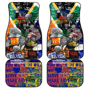 Nelson Mandela Graffiti Car Mats Street Spray Art Recreating The Life Of A Great Man - African Pride