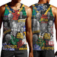 Nelson Mandela Graffiti Men Tank Top Street Spray Art Recreating The Life Of A Great Man - African Pride