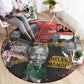 Nelson Mandela Graffiti Round Carpet Street Spray Art Recreating The Life Of A Great Man - African Pride