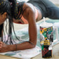 Nelson Mandela Graffiti Tumbler With Handle Street Spray Art Recreating The Life Of A Great Man - African Pride